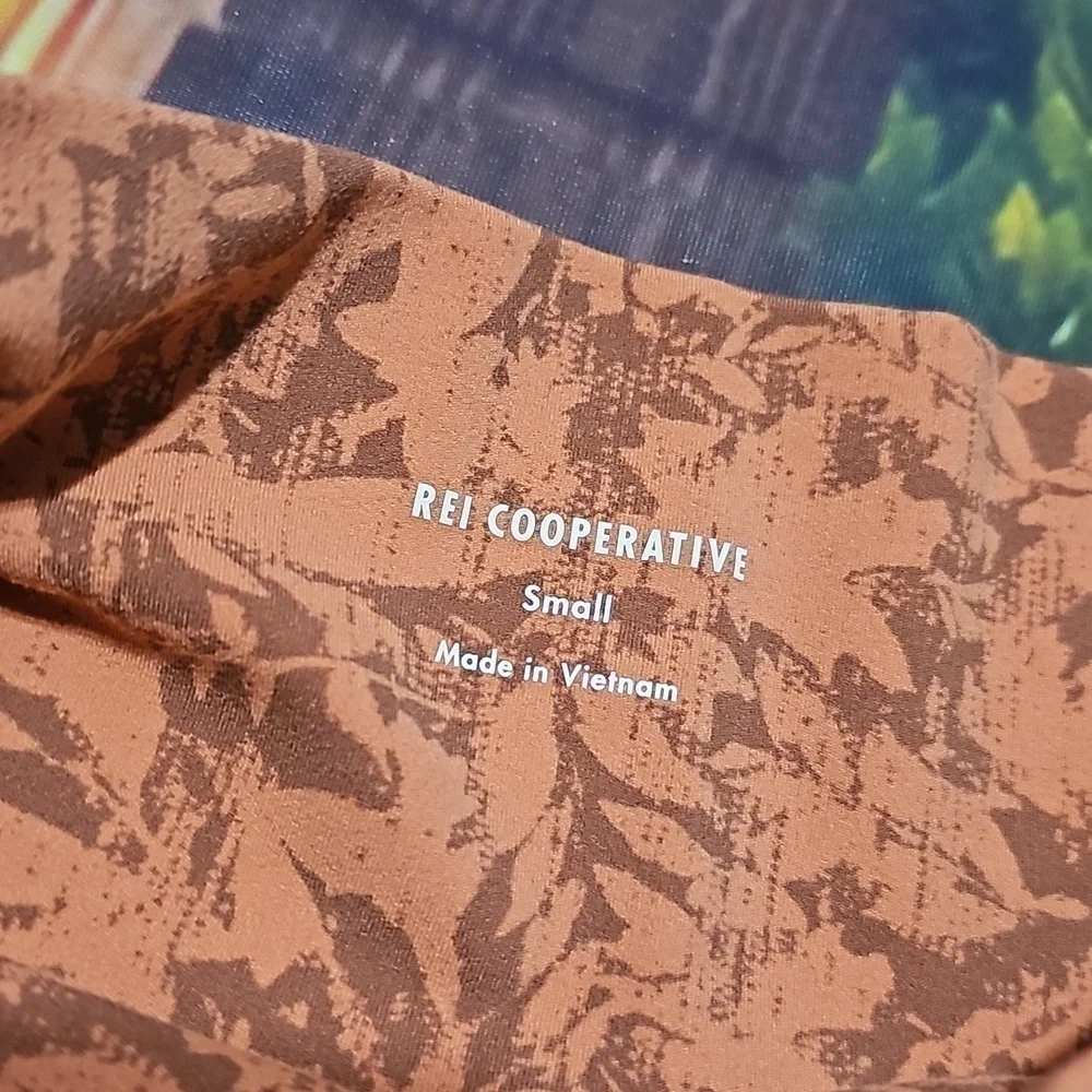 Rei Cooperative Small Orange Autumn Fall Color Leggings - Picture 4 of 6